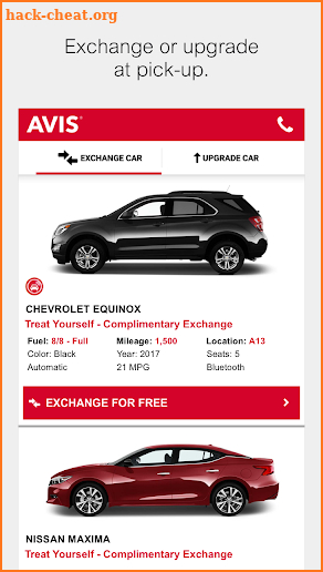 Avis Car Rental screenshot