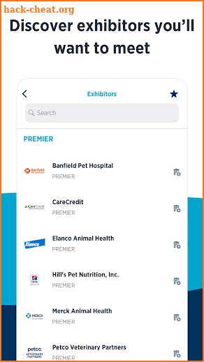 AVMA Events screenshot