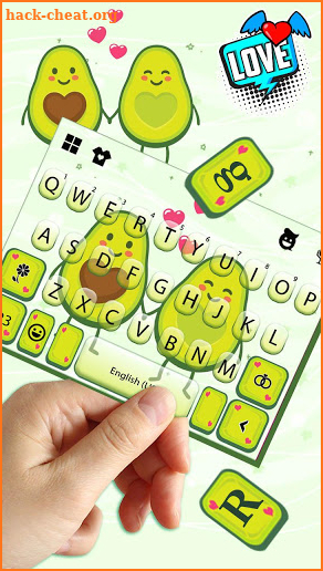 Avocado Love Keyboard Theme screenshot