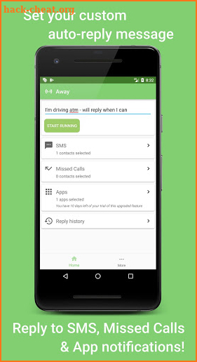 Away - Auto reply screenshot