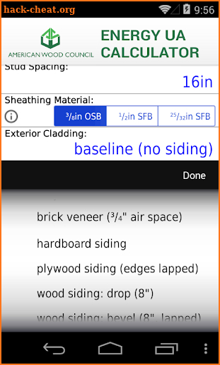 AWC Energy UA Calculator screenshot