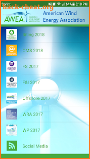 AWEA Events screenshot