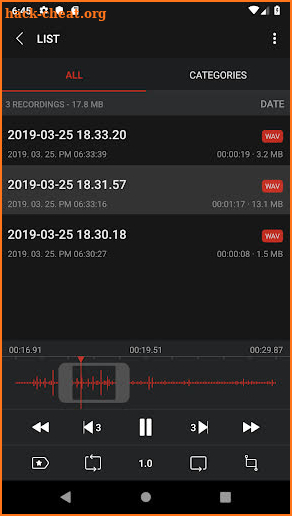 Awesome Voice Recorder screenshot