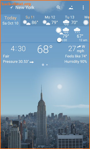 Awesome Weather - YoWindow screenshot