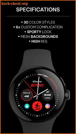 Awf Active Analog: Watch face screenshot