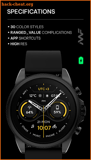 Awf Catalyst - watch face screenshot