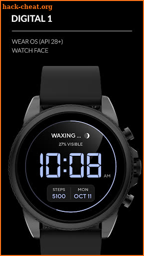 Awf Digital 1 - watch face screenshot