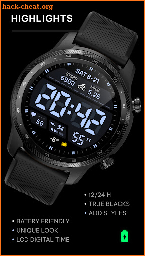 Awf Digital [xR] - watch face screenshot