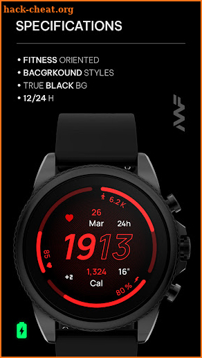 Awf Fit 5 - watch face screenshot