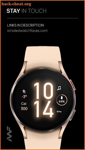 Awf Glow Digital - watch face screenshot