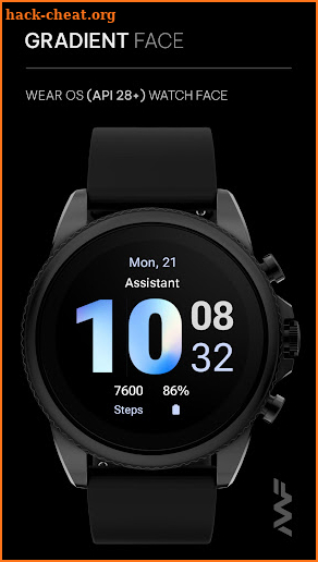 Awf Gradient - Wear OS 3 face screenshot