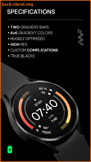 Awf Health - watch face screenshot