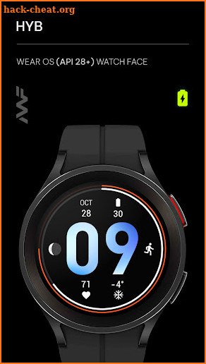 Awf HYB - Wear OS hybrid face screenshot