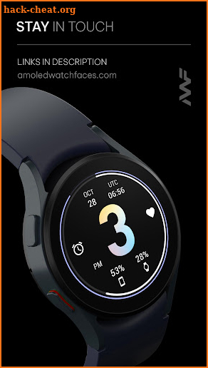 Awf HYB - Wear OS hybrid face screenshot