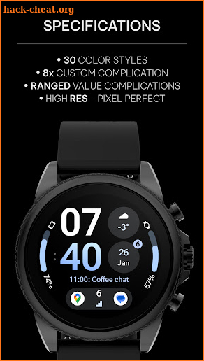 Awf InfoBlock: Wear OS face screenshot