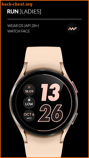 AwF Ladies Run  - watch face screenshot