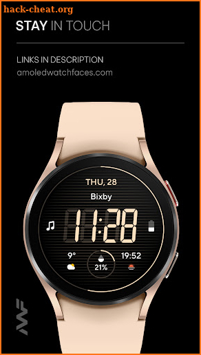 Awf Lean Digital - watch face screenshot