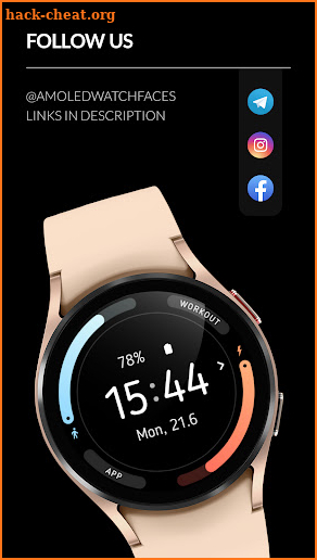 Awf Mnml Glow - watch face screenshot