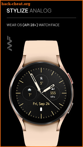 Awf Modern Analog - watch face screenshot