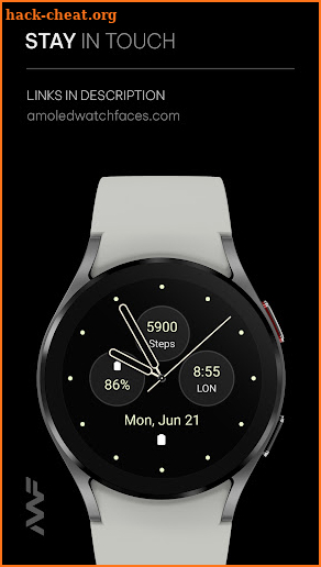 Awf Modern Analog - watch face screenshot