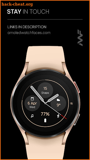 Awf OLED Analog - watch face screenshot