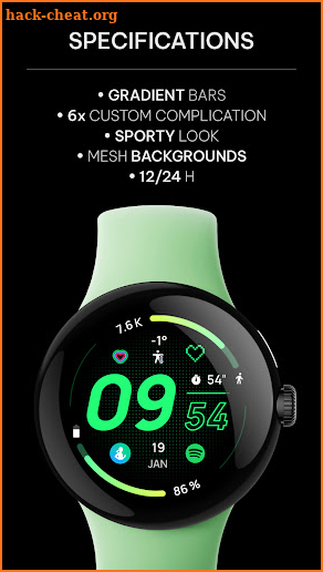 Awf Pace 2: Watch face screenshot