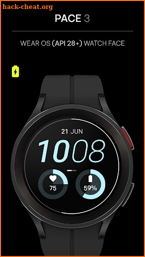 Awf Pace 3: Wear OS face screenshot