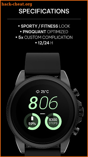 Awf Pace 3: Wear OS face screenshot