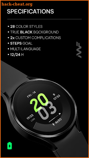 Awf Pace [PRO] - watch face screenshot