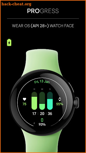 Awf PROgress: Watch face screenshot