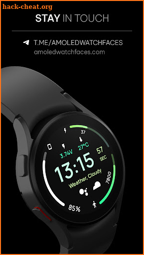 Awf Pulse - Wear OS watch face screenshot