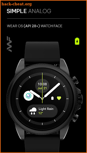 Awf Simple Analog - watch face screenshot