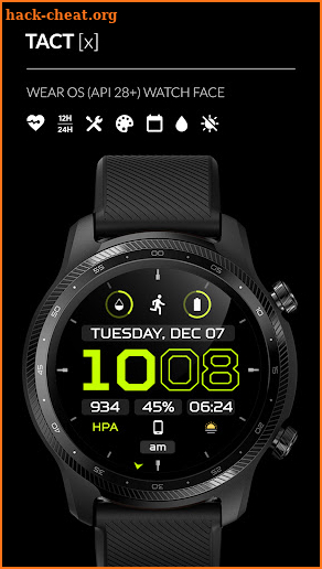 Awf TACT [x] - watch face screenshot