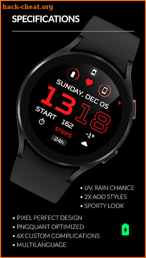 Awf TACT [x] - watch face screenshot