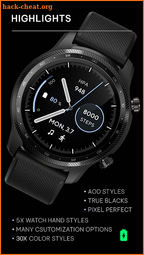 Awf UX Analog - watch face screenshot