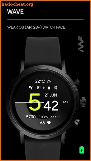 Awf Wave - watch face screenshot