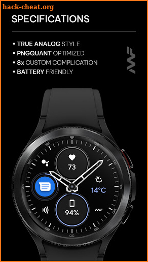 Awf xViper - WearOS watch face screenshot