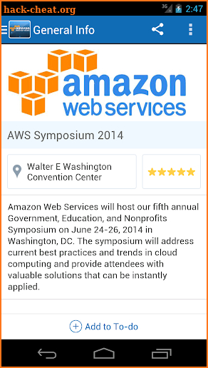 AWS Public Sector Symposium screenshot