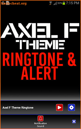 Axel F Ringtone and Alert screenshot