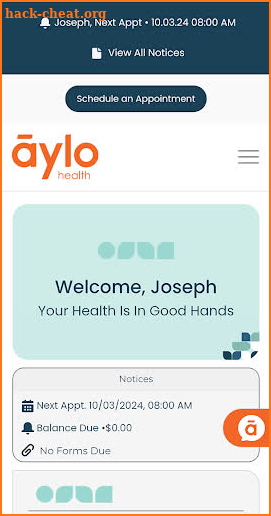 Aylo Health screenshot