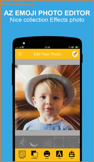 AZ emoji photo editor – free stickers screenshot