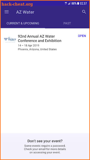 AZ Water Association Events screenshot