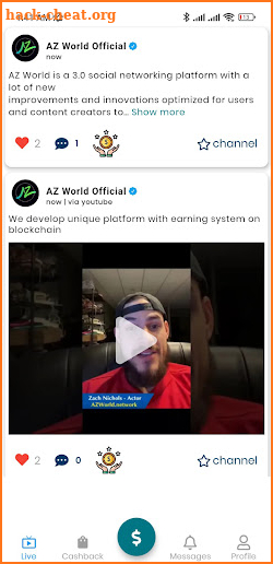 AZ World SocialFi screenshot