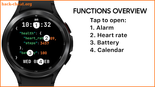 AZ261 Json Code Watch Face screenshot