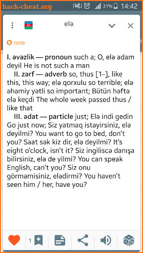 🇦🇿🇬🇧 Azerbaijani English dictionary screenshot