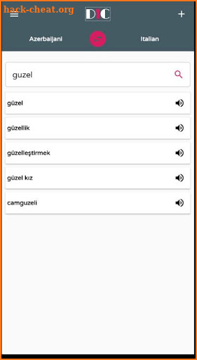 Azerbaijani - Italian Dictionary (Dic1) screenshot