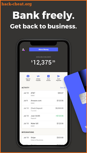 Azlo: Easy, free business banking screenshot