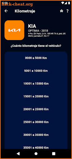 Azul - Precios de autos screenshot