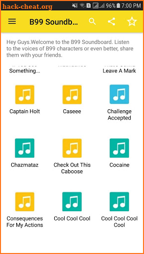 B99 Soundboard App screenshot