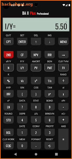 BA II Plus - Professional screenshot